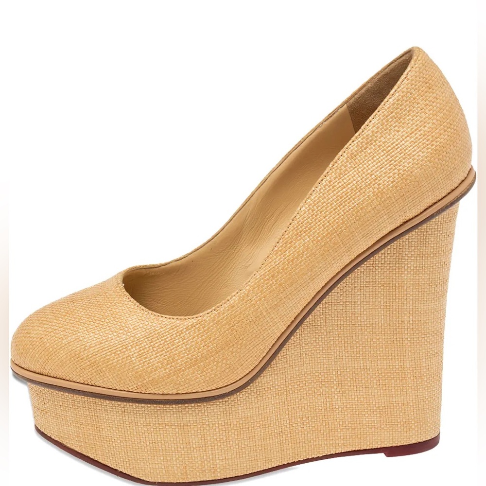Charlotte Olympia
130mm leather Carmen pumps